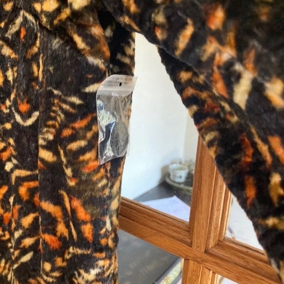 Free People Retro Print Faux Fur Coat - Picture 7 of 8